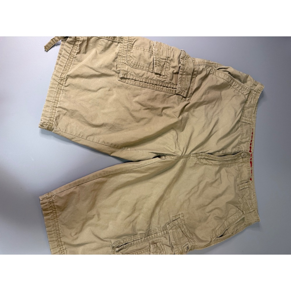 Unionbay Mens Cargo Shorts Size 40 Khaki Tan Cotton Multi Pocket Casual Outdoor